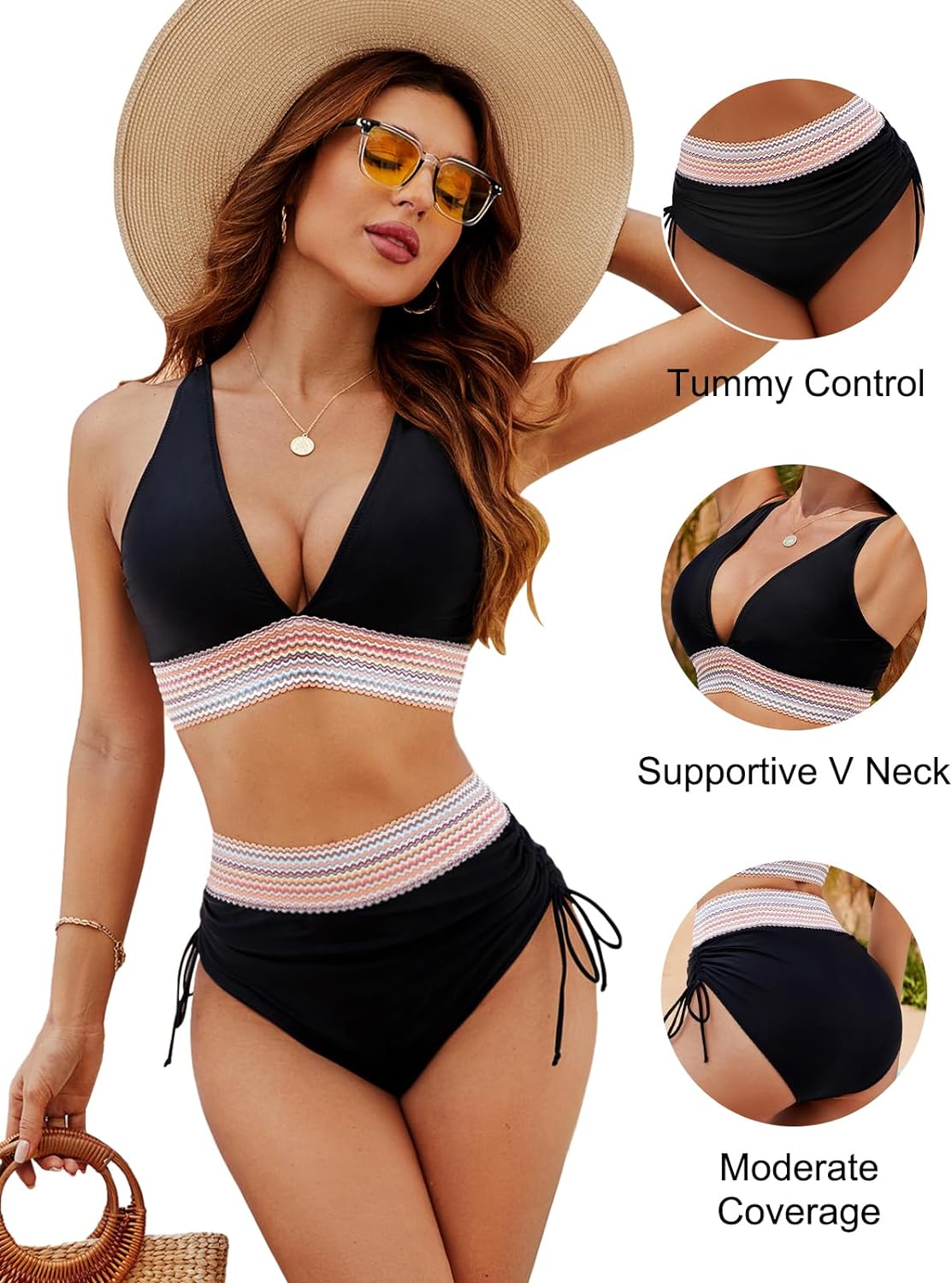 Lisa - Bikini élégant avec effet ventre plat