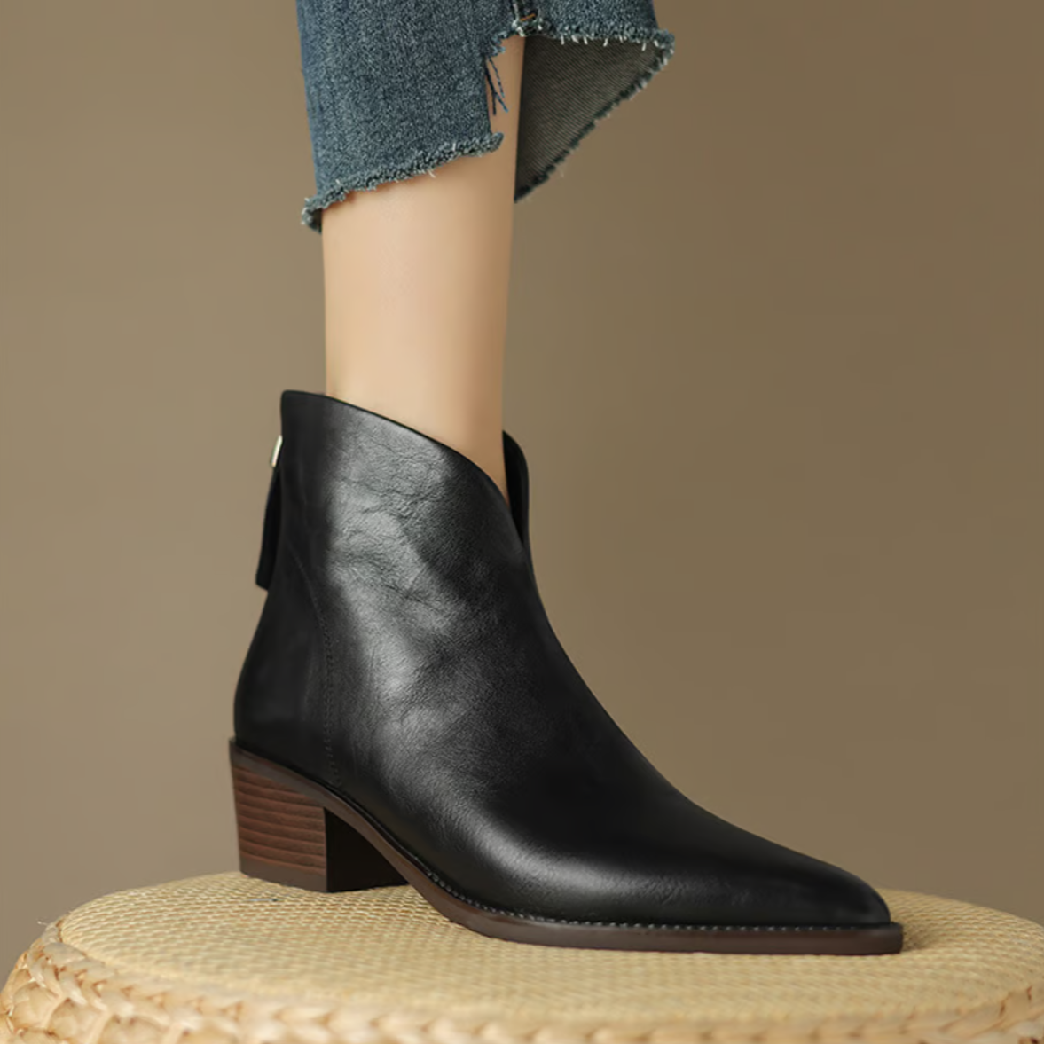 Camille | Bottes de Luxe avec Petit Talon