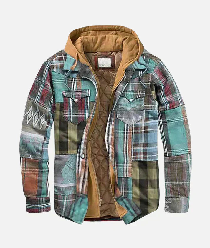 Gabriel | Veste à carreaux patchwork