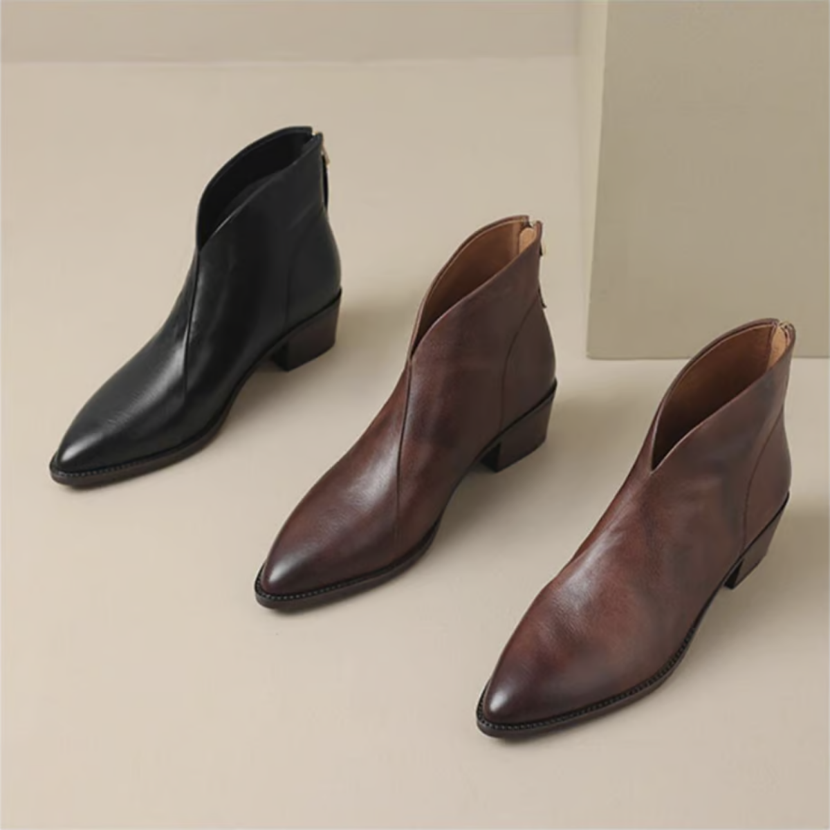 Camille | Bottes de Luxe avec Petit Talon