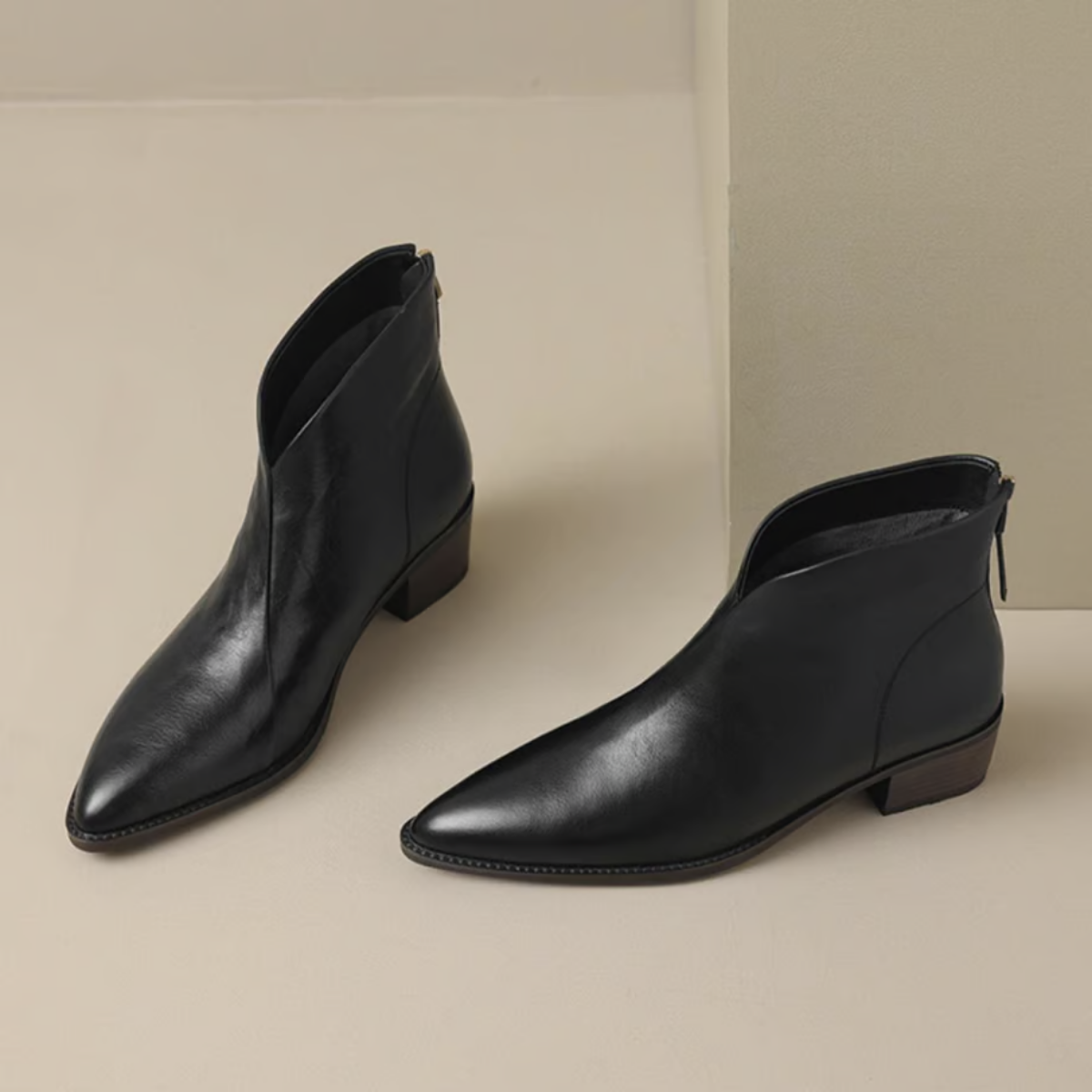 Camille | Bottes de Luxe avec Petit Talon