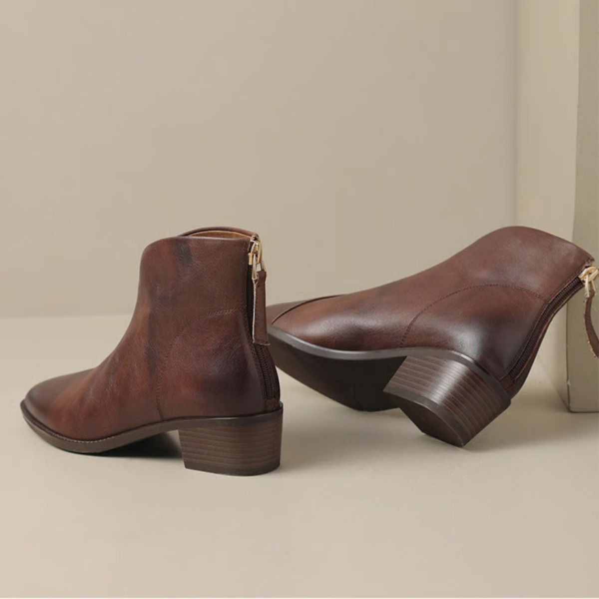 Camille | Bottes de Luxe avec Petit Talon