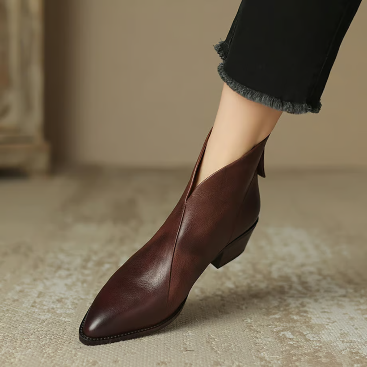 Camille | Bottes de Luxe avec Petit Talon