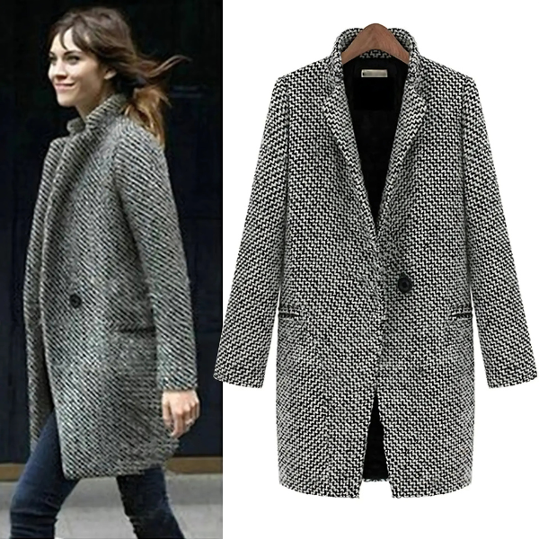 CHELSEA™ | MANTEAU LONG À RAYURES