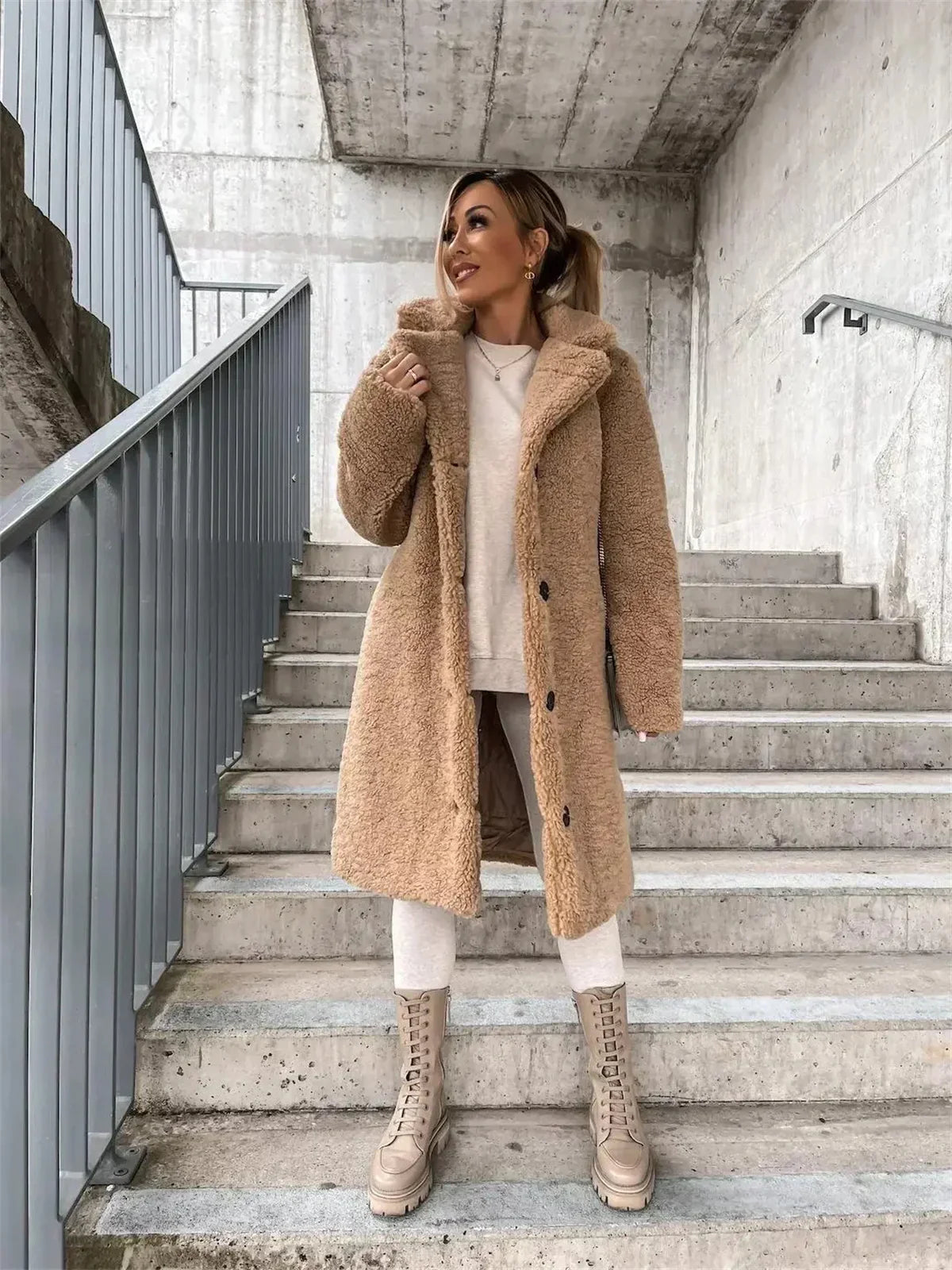 Joséphine - Manteau Teddy