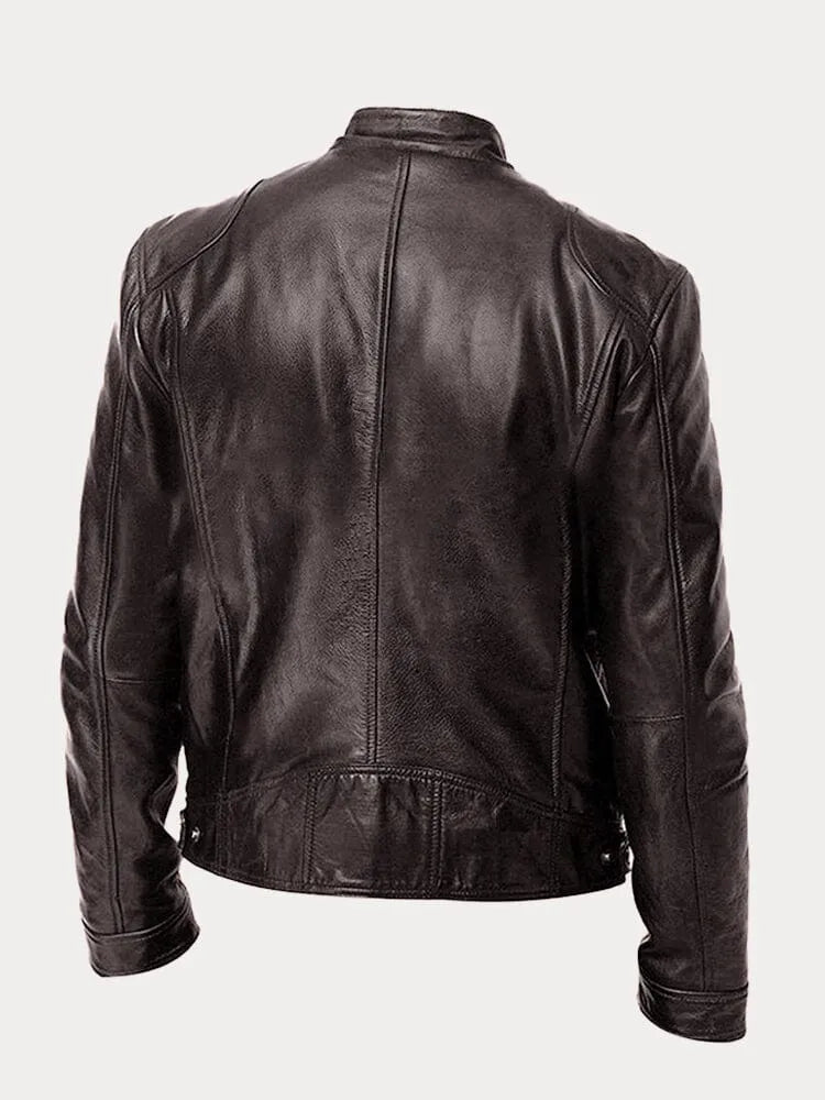 Steffa - Veste en cuir intemporelle
