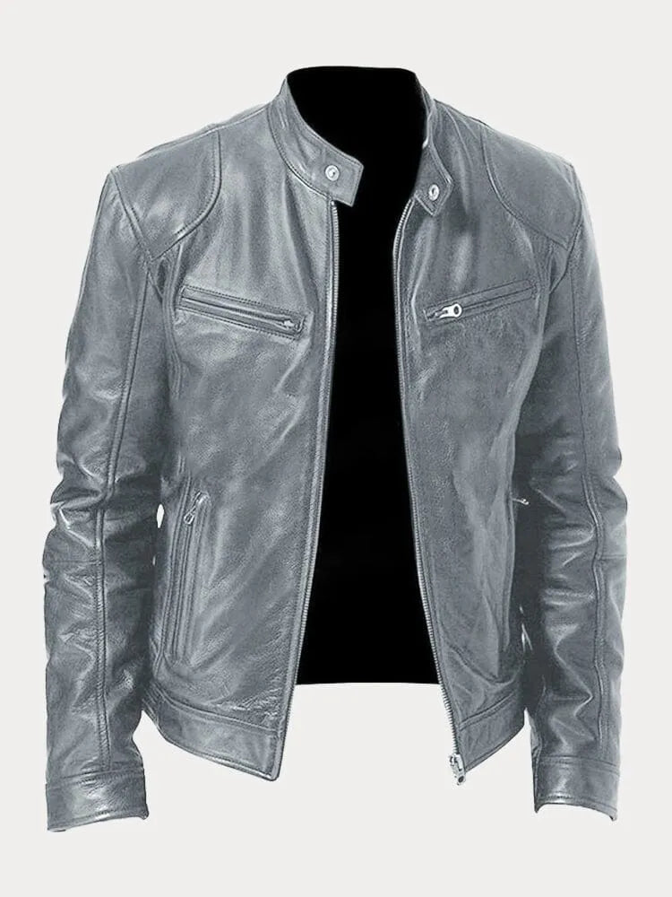 Steffa - Veste en cuir intemporelle