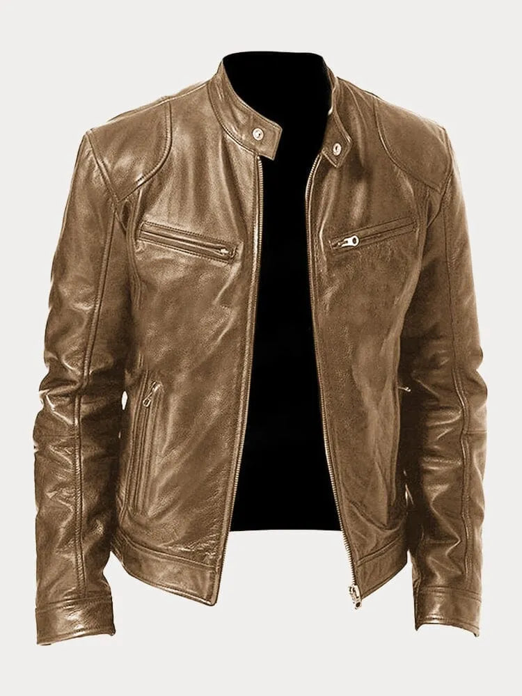Steffa - Veste en cuir intemporelle