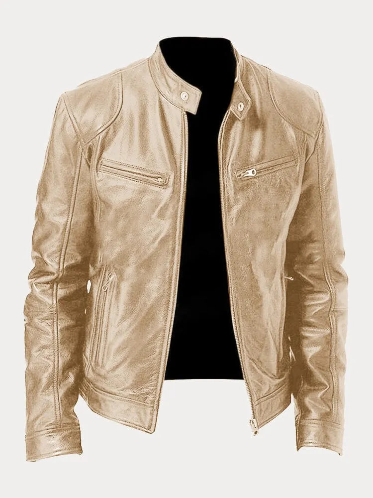 Steffa - Veste en cuir intemporelle