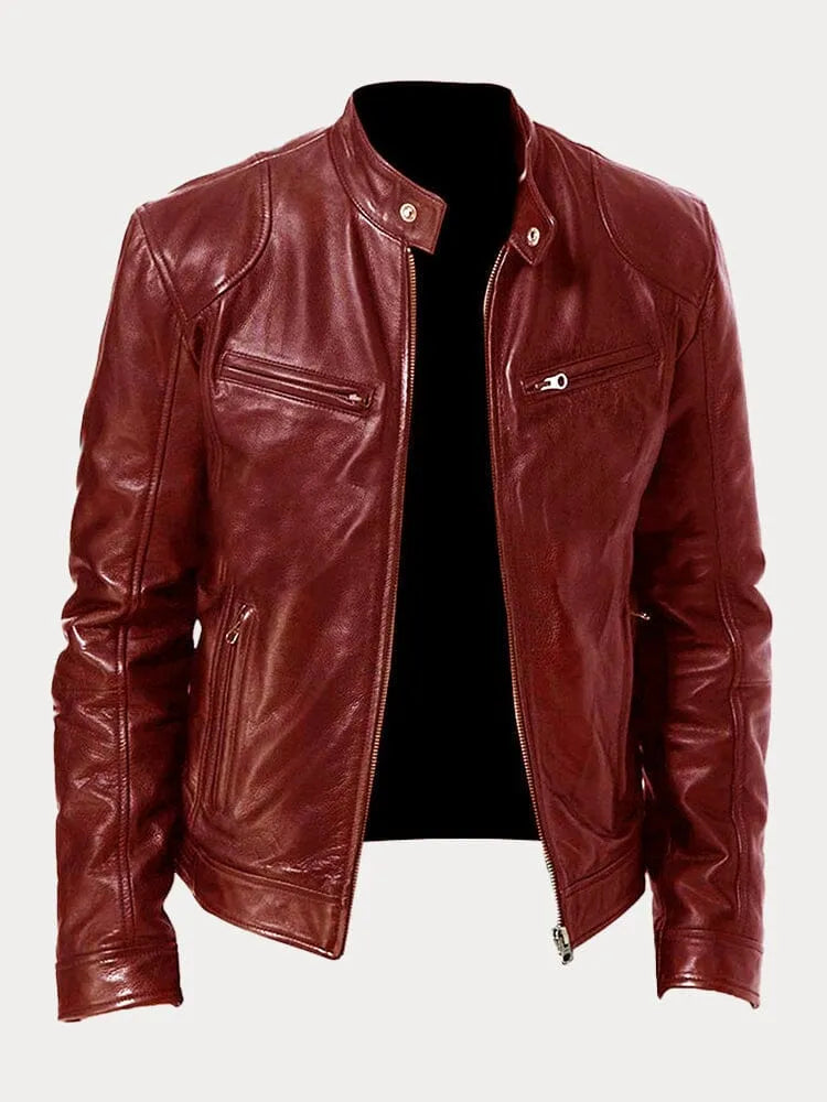 Steffa - Veste en cuir intemporelle