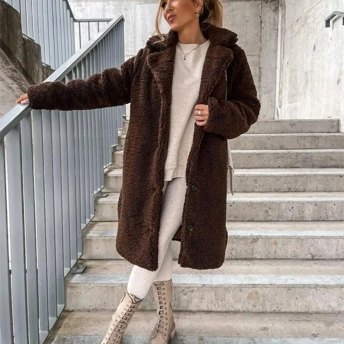 Joséphine - Manteau Teddy
