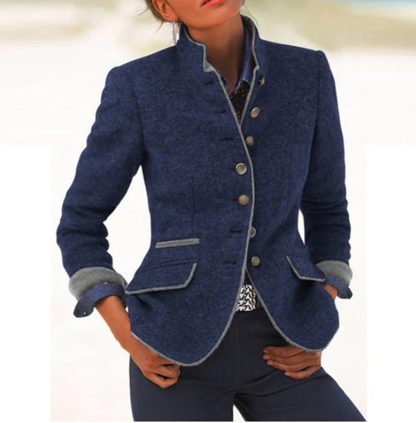 Valérie | Cardigan élégant avec col montant