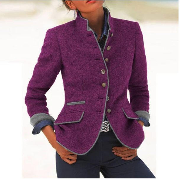 Valérie | Cardigan élégant avec col montant