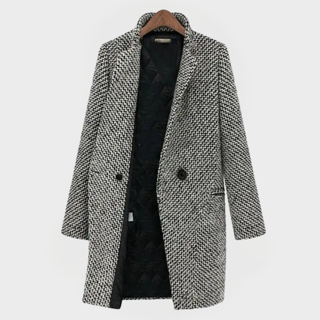 CHELSEA™ | MANTEAU LONG À RAYURES