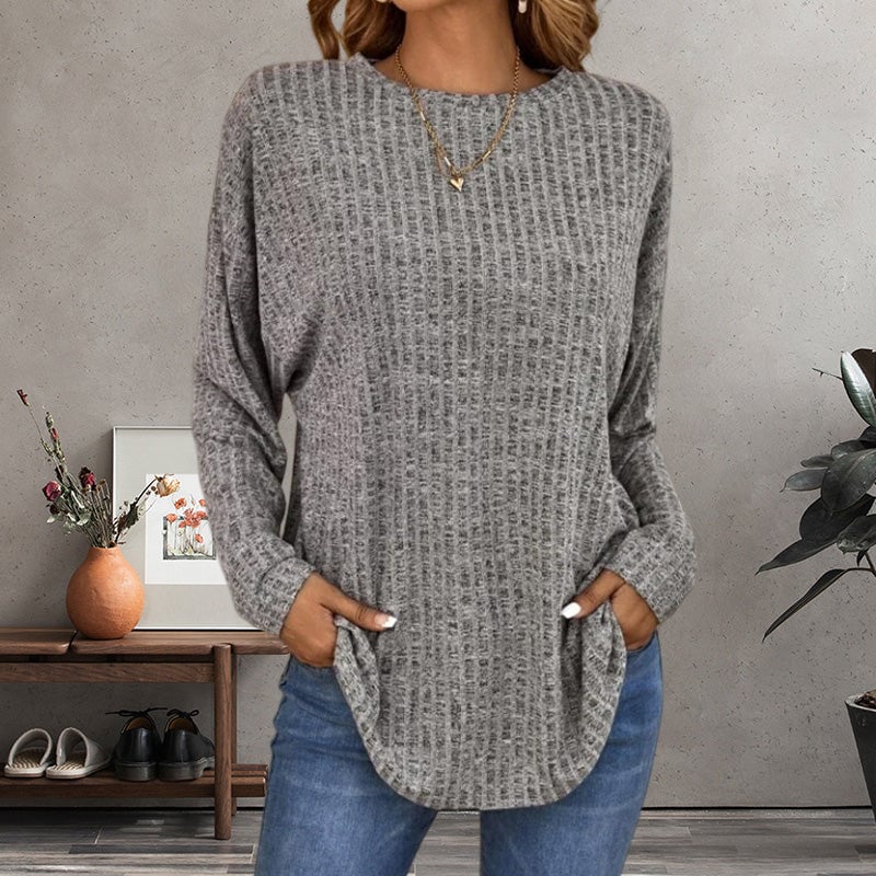Jolene™ - Pull long à manches longues décontracté pour femme