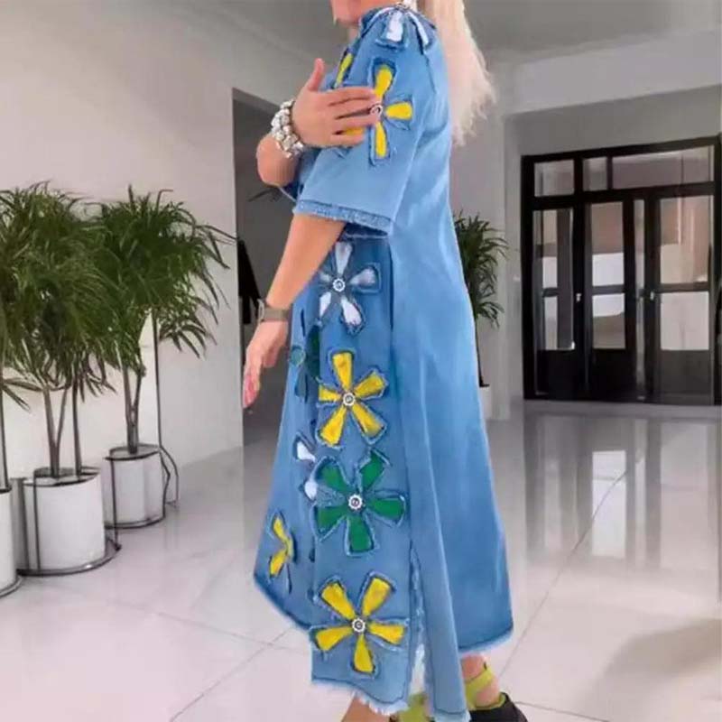 Kalena™ - Robe décontractée avec col rond