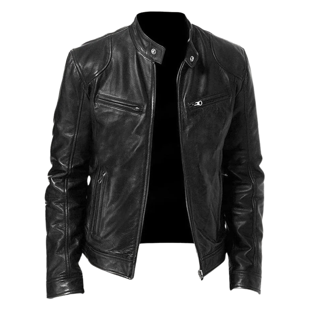 Steffa - Veste en cuir intemporelle