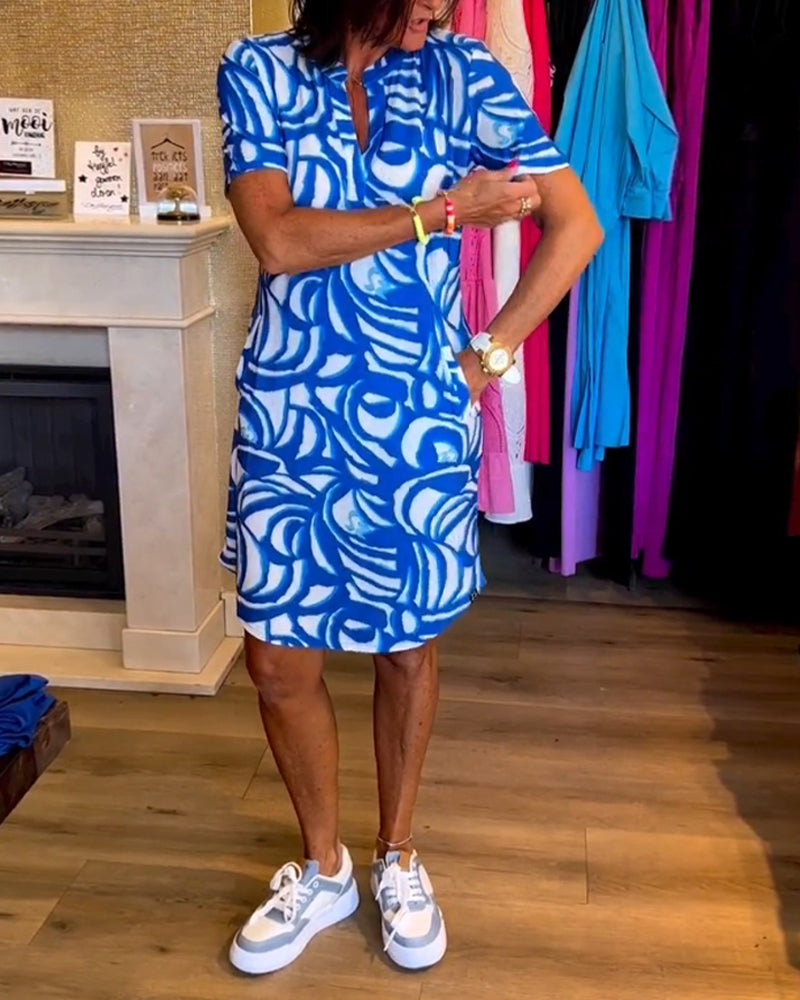 Mira™ - Robe imprimée à décolleté en V