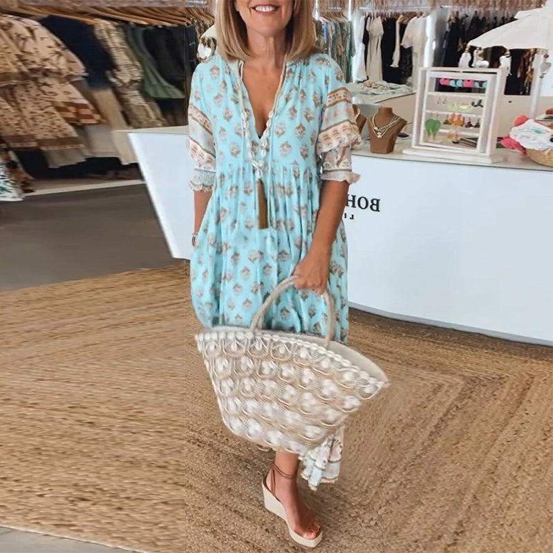 Flavie™ - Robe Décontractée à Coupe Ample avec Imprimé