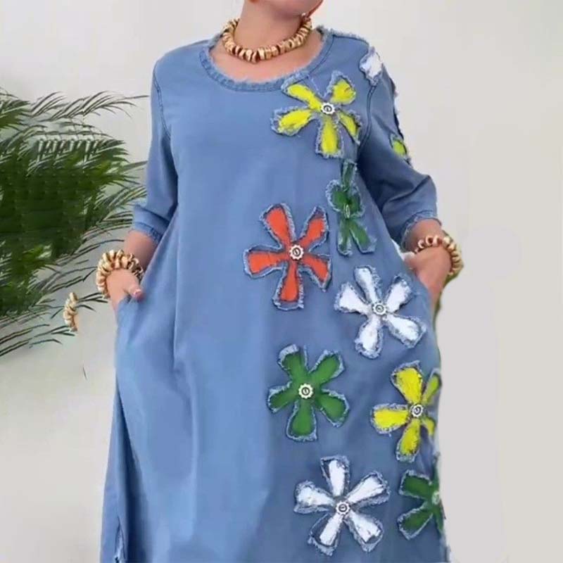 Kalena™ - Robe décontractée avec col rond