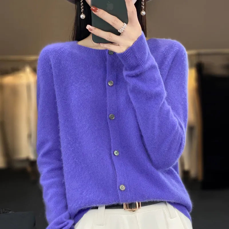 Élina – Gilet doux avec boutons