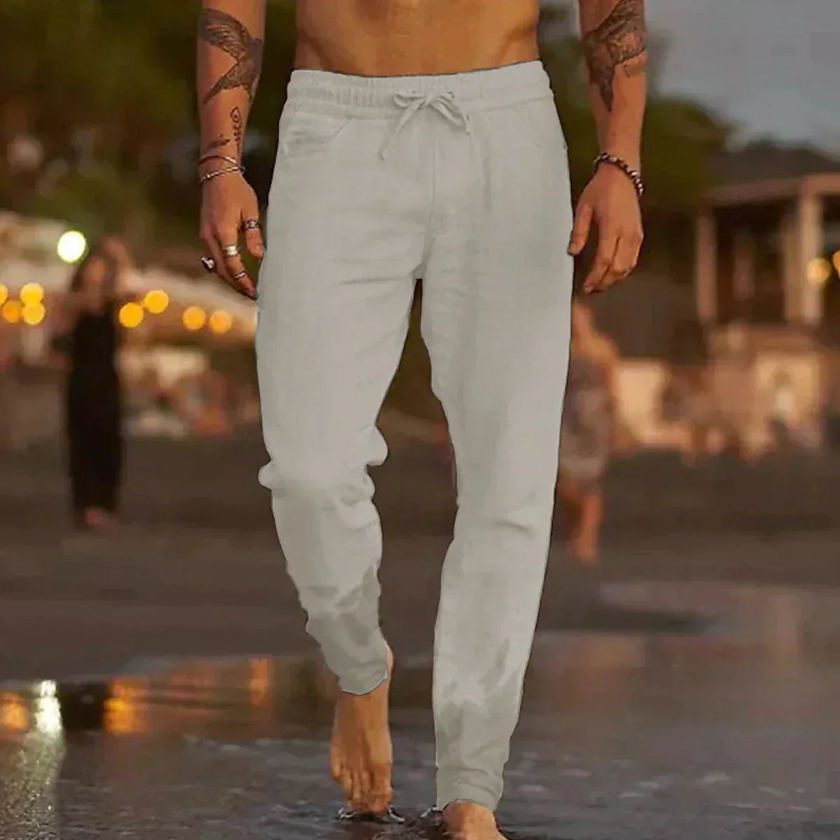 Laurent | Pantalon de plage en lin
