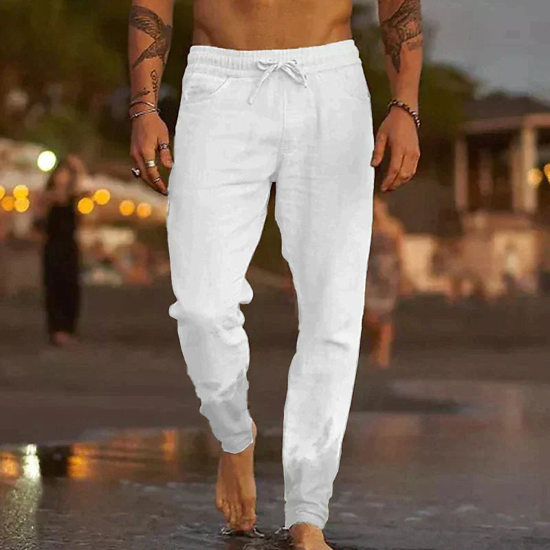 Laurent | Pantalon de plage en lin
