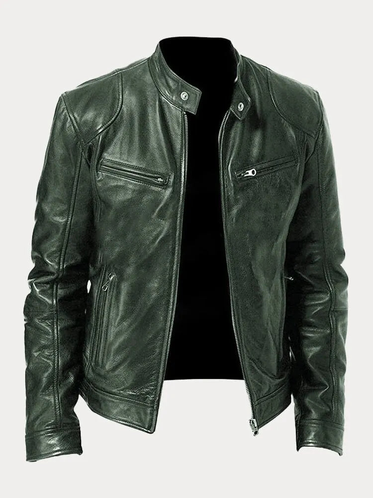 Steffa - Veste en cuir intemporelle