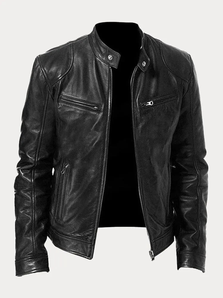 Steffa - Veste en cuir intemporelle