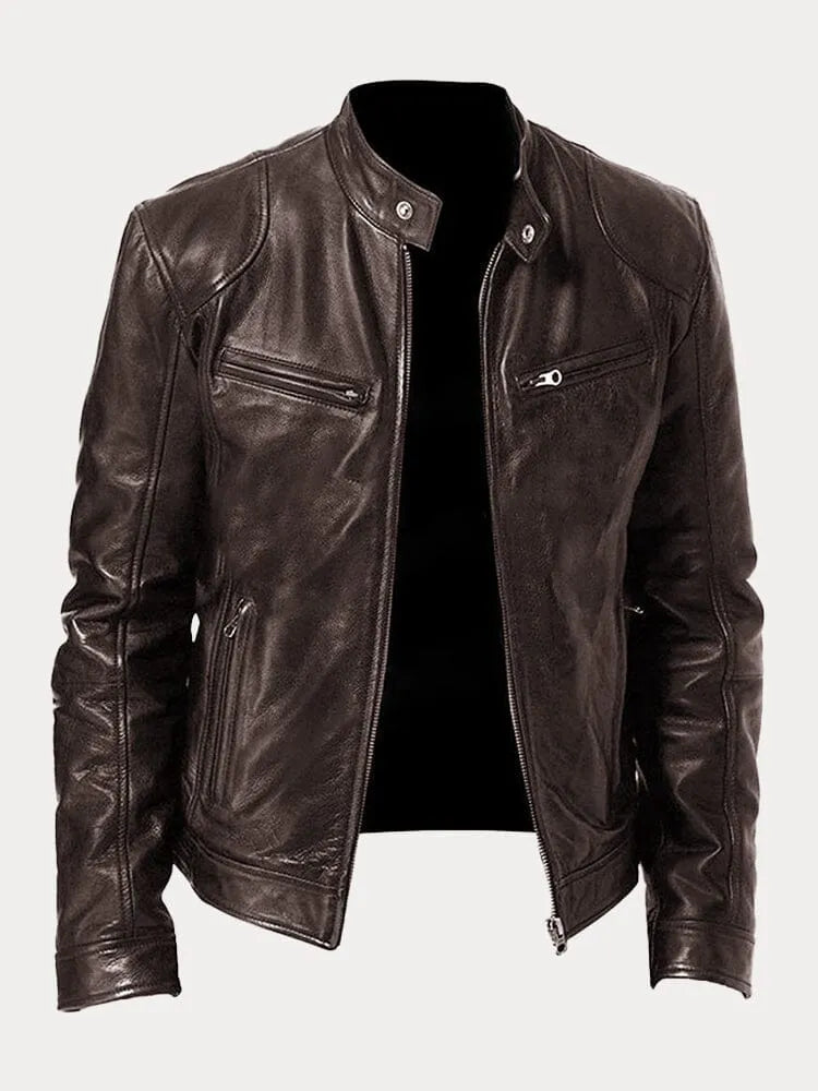 Steffa - Veste en cuir intemporelle