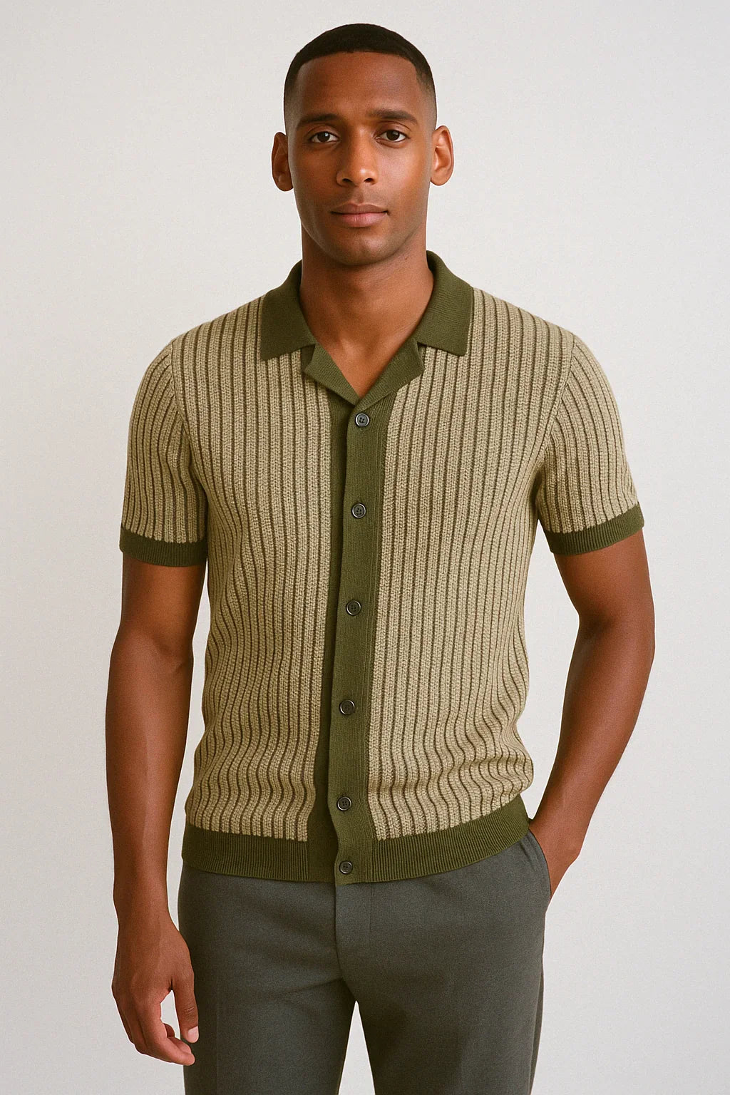 Mathis - Polo en tricot à rayures