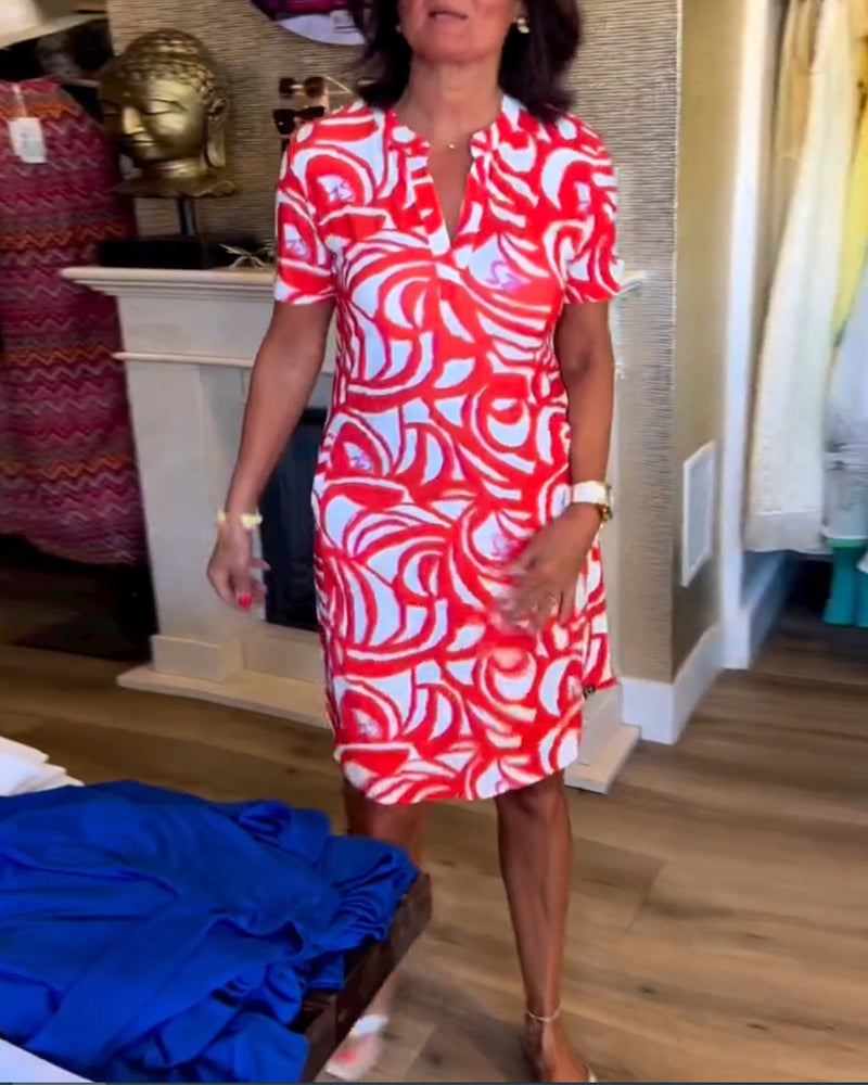 Mira™ - Robe imprimée à décolleté en V