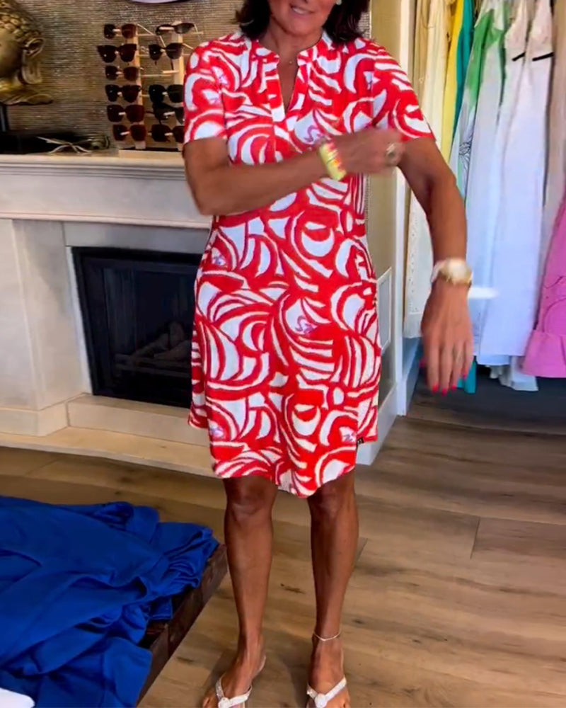 Mira™ - Robe imprimée à décolleté en V