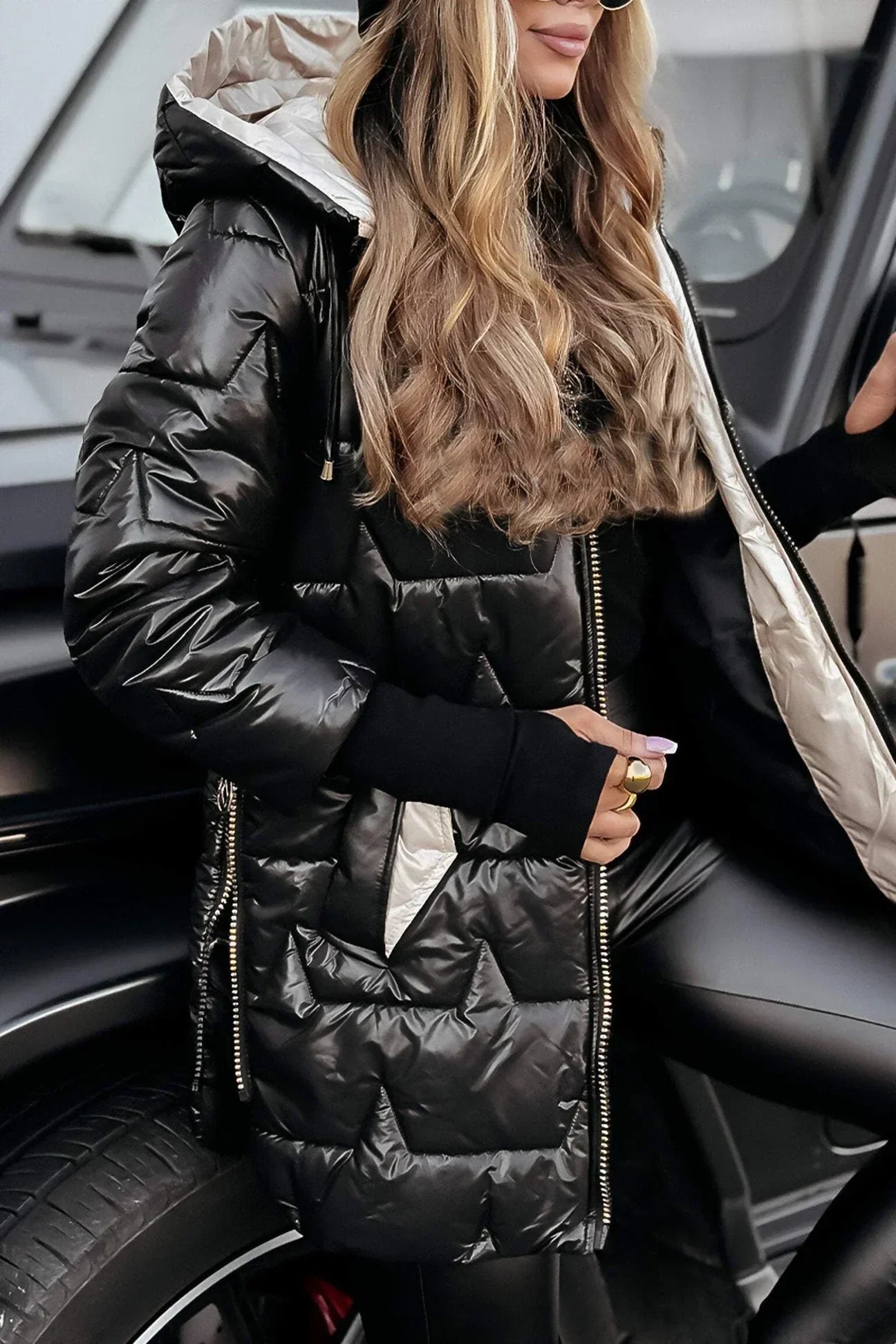 Auriane - Manteau d'Hiver Élégant avec Capuche et Doublure