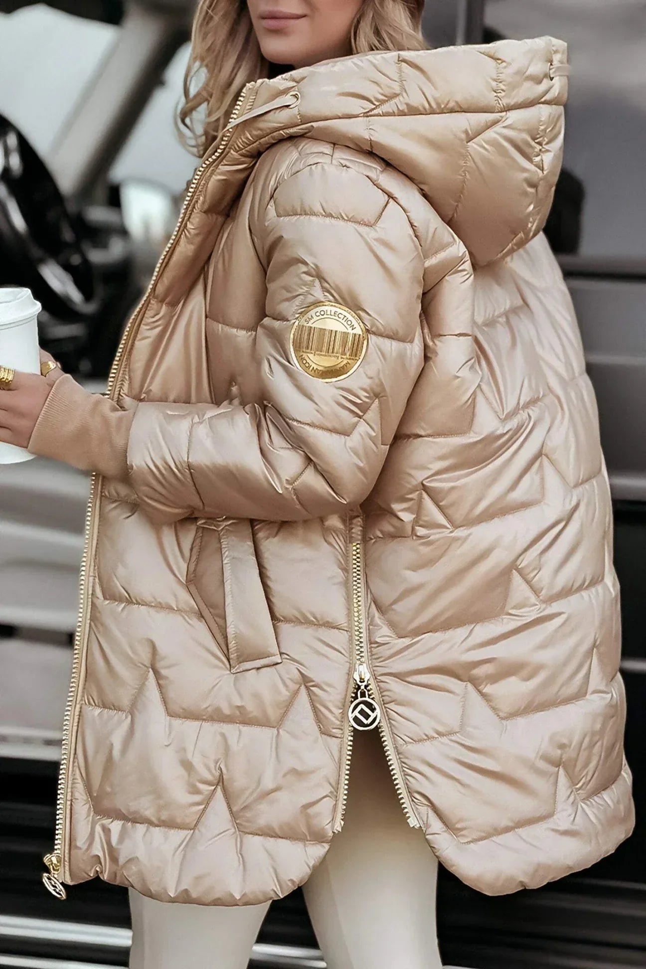 Auriane - Manteau d'Hiver Élégant avec Capuche et Doublure